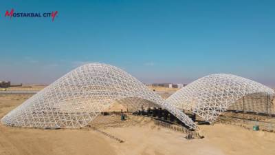 المستقبل تستكمل اللمسات الأخيرة في البوابة الرئيسية للمدينة على الدائري الأوسطي