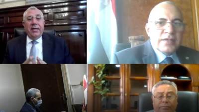 وزيرا الزراعة والري يناقشان موقف المشروعات المشتركة بين الوزارتين