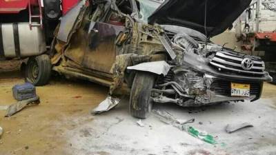 إغلاق طريق الإسكندرية مطروح بعد تصادم 6 سيارات بالكيلو 60