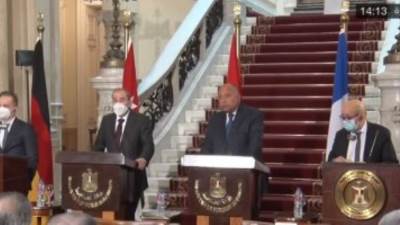 سامح شكرى: الرئيس السيسي اجتمع بوزراء خارجية الأردن وفرنسا وألمانيا