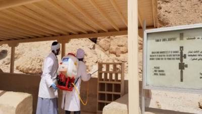 بدء تعقيم المواقع الأثرية لاستقبال السياح ضمن مبادرة «شتي في مصر»