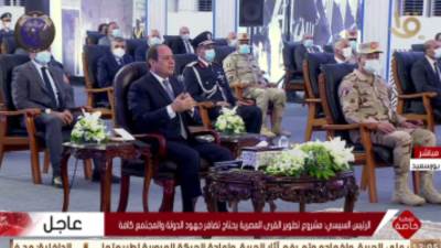الرئيس السيسي: لن تكون هناك قطارات سكك حديد قديمة بنهاية العالم الجاري.. و«حاسبوني على كده»