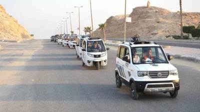 شركة دوليبات إيجيبت تطرح سيارات كهربائية بديلة لـ «التوك توك»«التروسيكل»