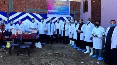 بيطري الشرقية : تنفيذ قافلة بيطرية مجانية بقرية طحا المرج بمركز ديرب نجم