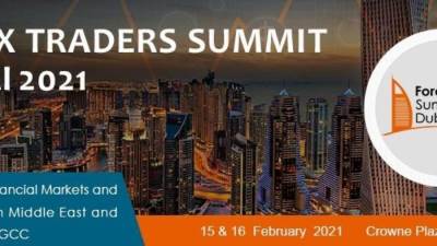 15 فبراير انطلاق قمة المتداولين في الاسواق المالية بدبي