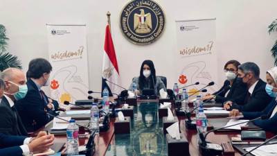 وزيرة التعاون الدولى تتابع أوجه التعاون المستقبلية مع بعثة الخزانة الفرنسية