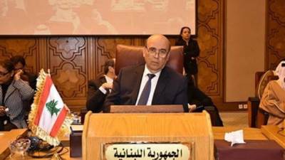 وزير خارجية لبنان يصل القاهرة للمشاركة فى اجتماع وزراء الخارجية العرب