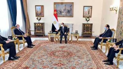 السيسي يستقبل وزير خارجية العراق ويتسلم رسالة من برهم صالح