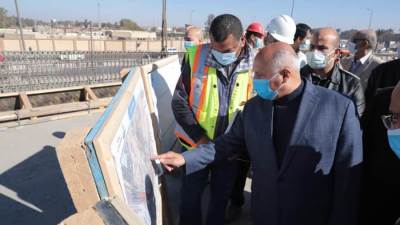 وزير النقل يتفقد أعمال التطوير الشامل للطريق الدائري