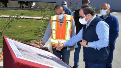  السيسي يتفقد اليوم مشروع تطوير محور مسطرد بمنطقة شرق القاهرة