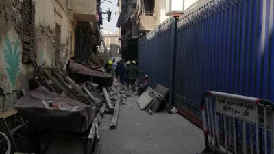 محافظة القاهرة: عقار روض الفرج المنهار قديم ويقع بشارع خورشيد