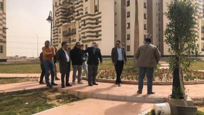 مسئولو"الإسكان" يتفقدون مشروعات مدينة حدائق أكتوبر