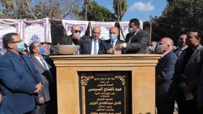 وزير النقل يشهد وضع حجر الأساس لمشروع تحيا مصر المنصورة