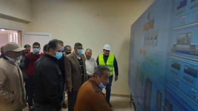 رئيس جهاز مدينة ٦ أكتوبرالجديد يتفقد محطة تنقية مياه الشرب 