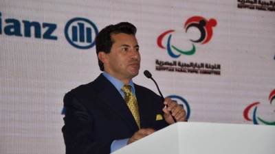 وزير الرياضة يشهد احتفالية  اللجنة البارالمبية تكريم 50 بطل مصري 