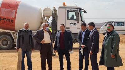 وضع حجر أساس مبنى جهاز مدينة حدائق العاصمة.