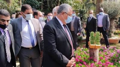 وزيرا الزراعة والشباب ومحافظ الجيزة يفتتحون معرض زهور الربيع ال 88 بحديقة الأورمان بالجيزة