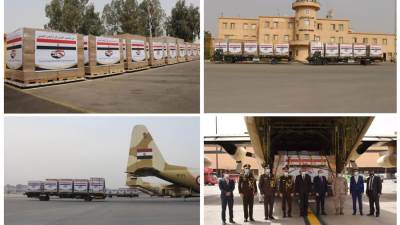 مصر ترسل مساعدات طبية للاشقاء في جمهورية جنوب السودان واليمن الشقيق