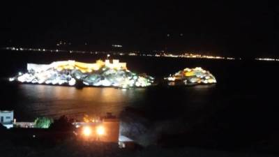 وزاره السياحة والاثار تضئ قلعة صلاح الدين الايوبي