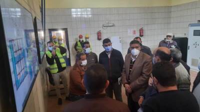 مسئولو جهاز 6 أكتوبر  يتفقدون مشروعي مأخذ المياه العكرة ومحطة محولات كهرباء لخدمة المدينة