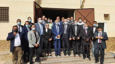 وزير التموين والتجارة الداخلية يقوم بتفقد أحد فروع المجمعات الاستهلاكية بشرم الشيخ