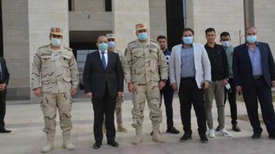 وزير التنمية المحلية يتفقد مبنى الوزارة بالحى الحكومي في العاصمة الإدارية الجديدة