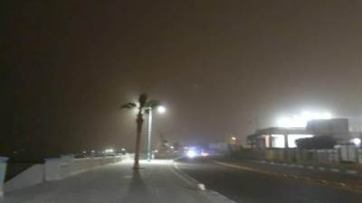 استمرار العاصفة الترابية على مطروح 