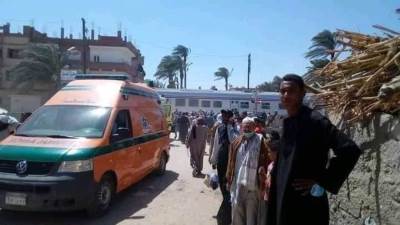 وزيرة الصحة تتوجة الي سوهاج لمتابعة الحالة الصحية لمصابي حادثه قطاري سوهاج