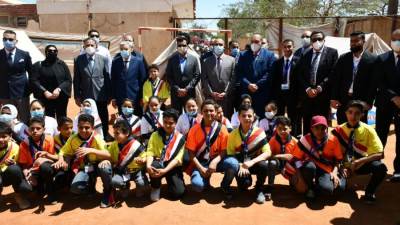 وزير الرياضة ومحافظ المنيا يشهدان مهرجان رياضي ويلتقيان لاعبي المشروع القومي للموهبة والبطل الاوليمبي