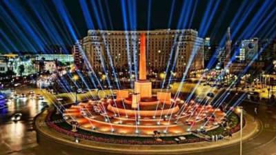 شاهد اللايف الرئيسي لموكب المومياوات