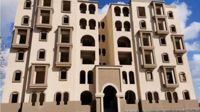  الإسكان: الانتهاء من الهيكل الخرساني  وبدء التشطيبات بعمارات الساحلي المميز بمدينة رشيد الجديدة