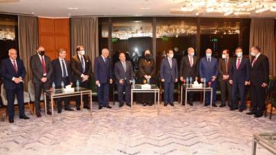 خلال احتفالية تسليم أول دفعة سيارات ضمن مبادرة احلال المركبات للعمل بالطاقة النظيفة