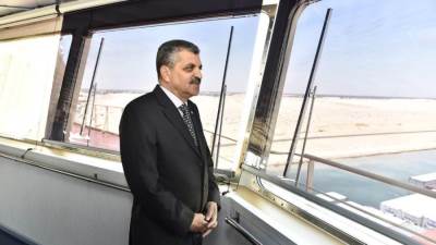 الفريق أسامة ربيع:"وصول السفينة الحاملة للكراكة "مهاب مميش" غاطس بورسعيد مساء اليوم الجمعة "