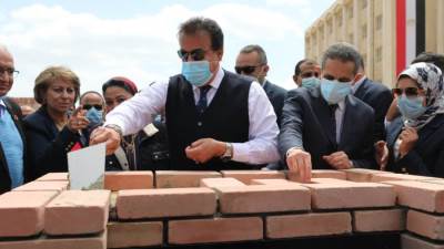 وزير التعليم العالي يضع حجر أساس الجامعة التكنولوجية بمحافظة الغربية