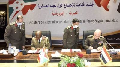 مصر توقع بروتوكول تعاون عسكري مع بورندي وسط تصاعد أزمة سد النهضة
