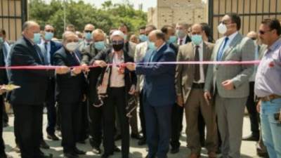 وزراء التنمية المحلية والبيئة والإنتاج الحربي يفتتحون محطة نقل مخلفات المقطم