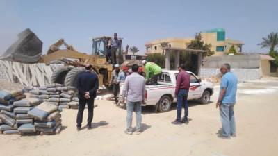 جهاز مدينة سنفكس الجديدة يشن حملة مكبرة لإزالة التعديات ومخالفات البناء بمنطقة الريف الأوروبي