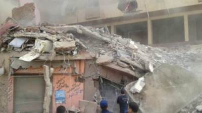 مصرع 3 أشخاص وإصابة 2 فى انهيار منزل بميت غمر بالدقهلية