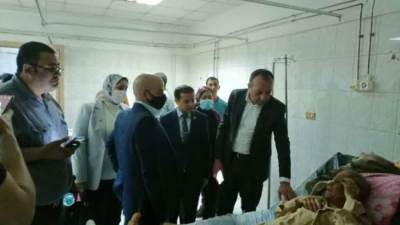 لجنة مصغرة من "نقل النواب" تزور مصابى حادث قطار طوخ وتطالب بمحاسبة المقصرين