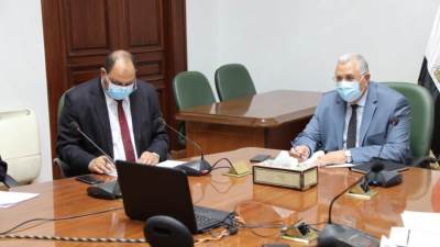 عبد العاطي والقصير يترأسا اجتماع اللجنة التنسيقية العليا بين وزارتي ‏الموارد المائية والري، والزراعة واستصلاح الاراضي