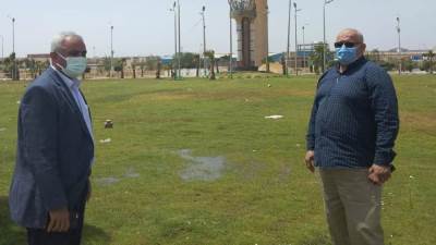رئيس جهاز بنى سويف الجديدة يتفقد الحدائق والمتنزهات للتأكد من إغلاقها