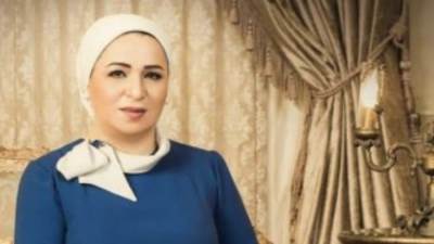 انتصار السيسي تهنئ الشعب بعيد شم النسيم 