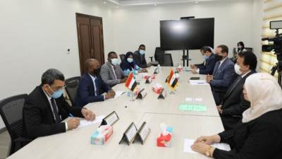 وزير التعليم العالي والبحث العلمي يستقبل وزير الثروة الحيوانية السوداني 