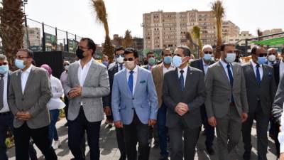 وزير الرياضة ومحافظ الغربية يشهدان الإفتتاح الجزئي لنادي سيتي كلوب طنطا