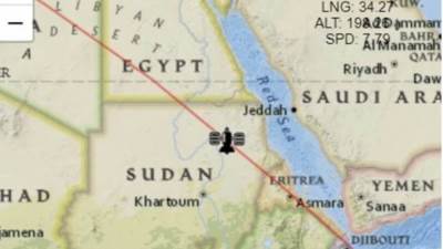 تحذير الصاروخ الصيني متجة الي شمال السودان وهي وجهتة المؤكدة