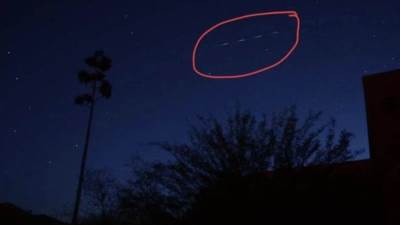 عاجل : مركز الفلك الدولي ينشر صورة لحطام الصاروخ الصيني قبل سقوطه