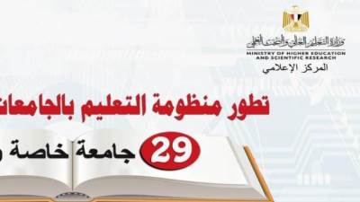 وزير التعليم العالي يستعرض تطور منظومة التعليم بالجامعات الخاصة والأهلية 