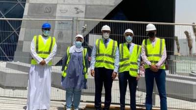 وزير السياحة والآثار يتفقد جناح مصر المشارك في معرض اكسبو دبي 2020 