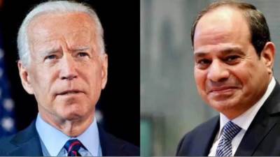 الرئيس السيسي تلقي اتصال من جو بايدن من اجل وقف العنف في غزة 