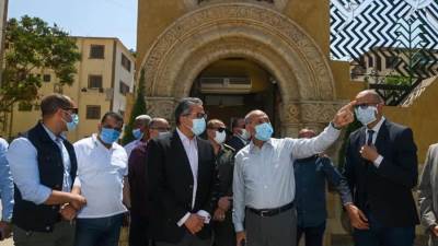 وزير السياحة والآثار يتفقد مستجدات أعمال مشروع تطوير شجرة مريم